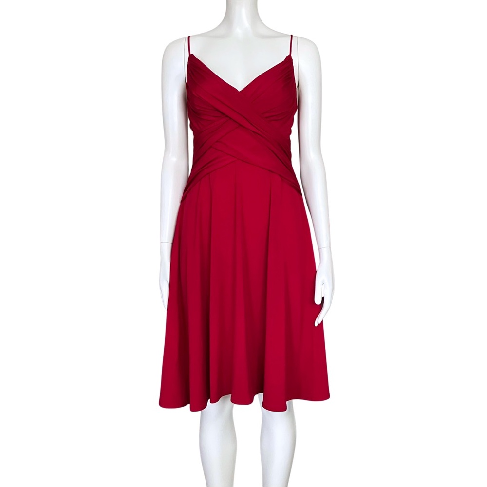 Vintage Y2K Red Hoco Cocktail Dress Medium Homecoming Wedding Guest Retro Vampy - Picture 2 of 11
